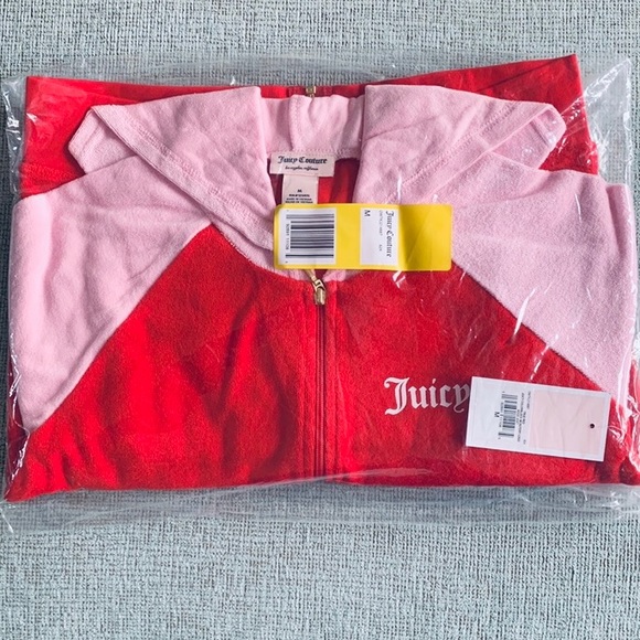 NWT Juicy Couture Microterry Logo Jacket | Sizes: M & L - Picture 4 of 10